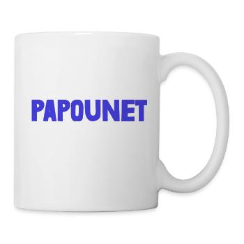 PAPOUNET. PAPA. FÊTE DES PÈRES. BONNE FÊTE PAPA - Mug blanc - blanc - Droite