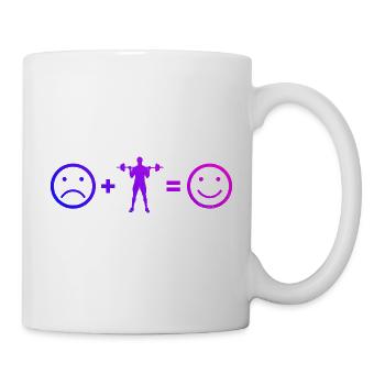 Men's Cardio Endurance Training Fitness Strength Training - Mug - white - Right