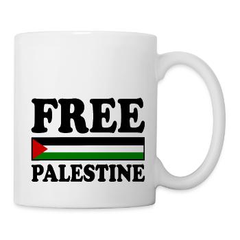 Free palestine - Mug - white - Right