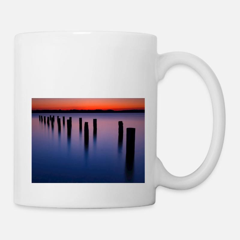 Abendstimmung am Starnberger See - Tasse - Weiß