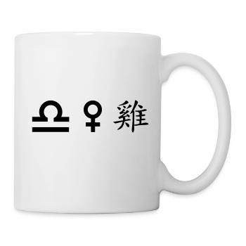 Balance Vénus Coq - Mug blanc - blanc - Droite