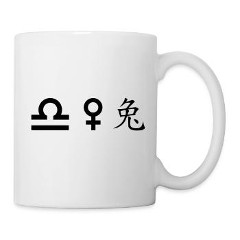 Balance Vénus Lapin - Mug blanc - blanc - Droite