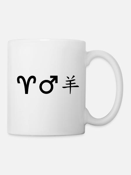 Bélier, Mars Mouton - Mug blanc - blanc