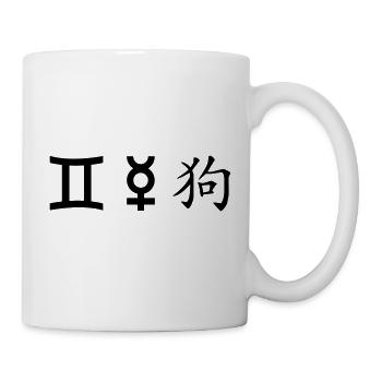Gémeaux Gémeaux Mercury Dog - Mug blanc - blanc - Droite