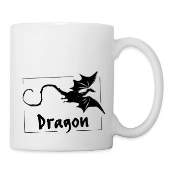 Dragon - Vectorgraphique - Mug blanc - blanc - Droite