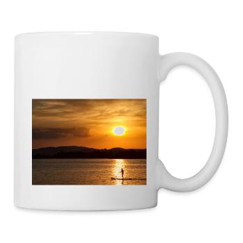 Sonnenuntergang am Staffelsee - Tasse - Weiß - Rechts
