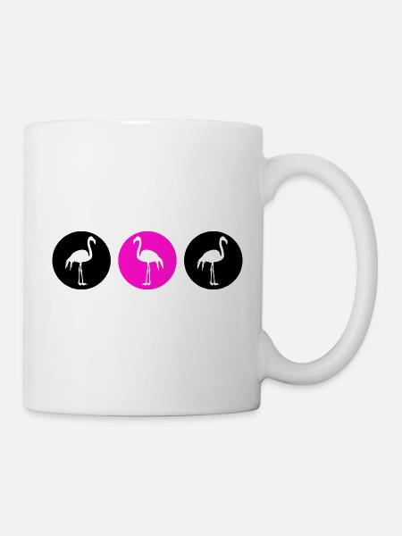 flamingos design 2 - Tasse - Weiß