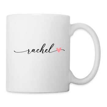 Rachel Name Calligraphy Font - Mug - white - Right