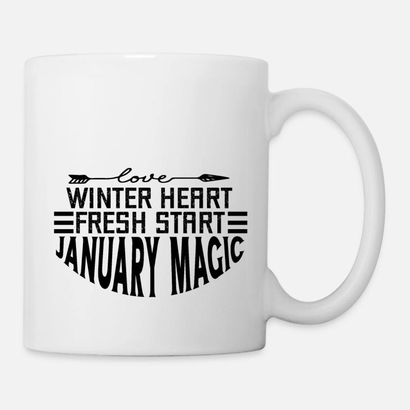 Winter Heart Fresh Start January Magic - Mug - white