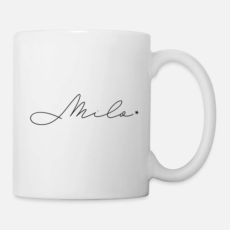 Name Milo - Tasse - Weiß