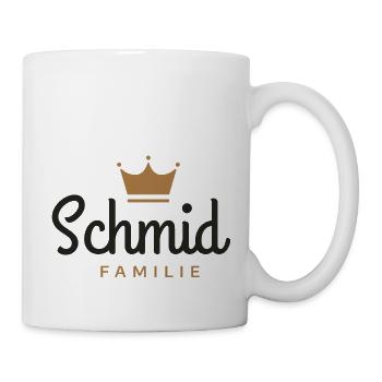 Schmid-Familie - Tasse - Weiß - Rechts