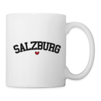 Salzburg Herz Schrift - Tasse - Weiß - Rechts
