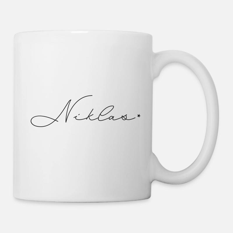 Name Niklas - Tasse - Weiß