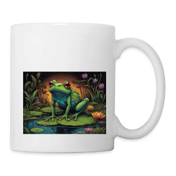 Frosch - Tasse - Weiß - Rechts