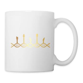 die Gitarre liegt in meiner DNA - Tasse - Weiß - Rechts