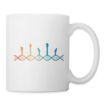 die Gitarre liegt in meiner DNA - Tasse - Weiß - Rechts