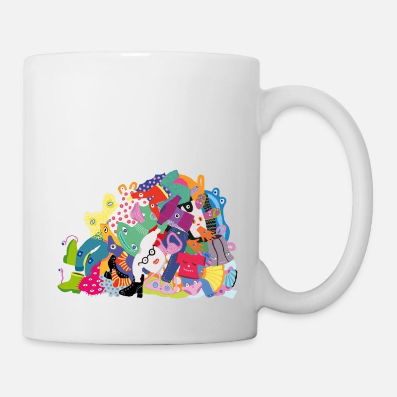 Niedliche Wäsche - Tasse - Weiß