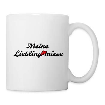 Meine Lieblingsmieze personalisierbar - Tasse - Weiß - Rechts