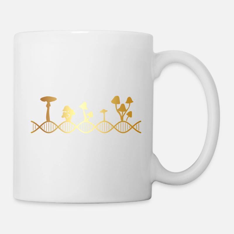 Der Pilz steckt in meiner DNA - Tasse - Weiß