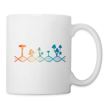 Le champignon est dans mon ADN - Mug blanc - blanc - Droite