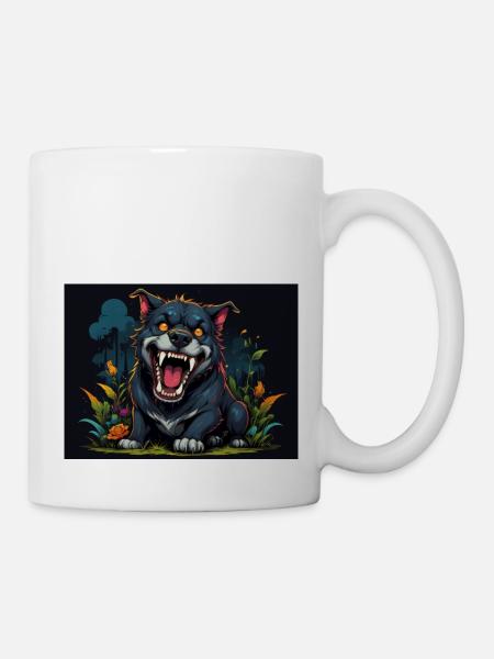 dog - Mug - white
