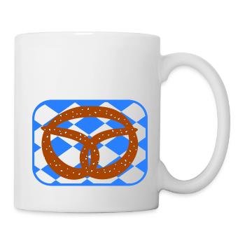 Bayrische Brezen - Tasse - Weiß - Rechts