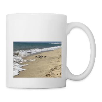 Run Bird run - Tasse - Weiß - Rechts