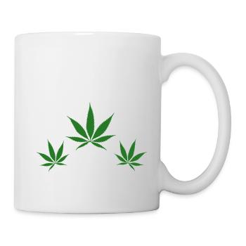 Hemp leaves - Mug - white - Right
