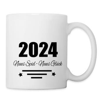 2024 Neues Spiel neues Glück - Tasse - Weiß - Rechts