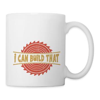 La confiance de Carpenter - Je peux construire ce défi - Mug blanc - blanc - Droite