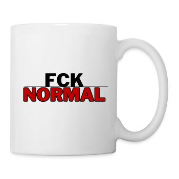 FCK NORMAL - for authenticity and individuality - Mug - white - Right