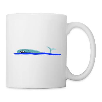 Baleine - Mug blanc - blanc - Droite