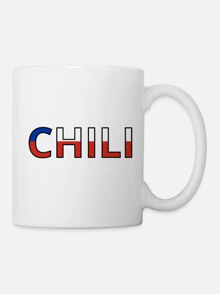 Flagge von Chile - Tasse - Weiß