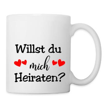 Veux-tu m'épouser - Mug blanc - blanc - Droite