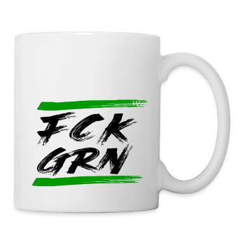 FCK GRN - Tasse - Weiß - Rechts
