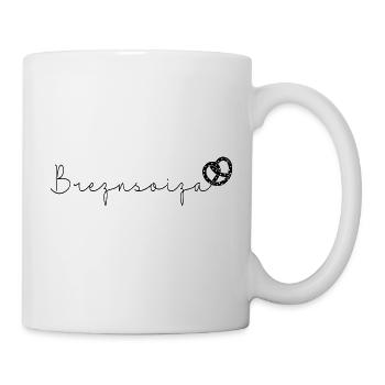 Boarisch Bayrisch bayrische Brezn Breznsoiza Salz - Tasse - Weiß - Rechts