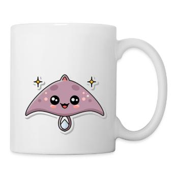 Amoureux des mantas - Mug blanc - blanc - Droite