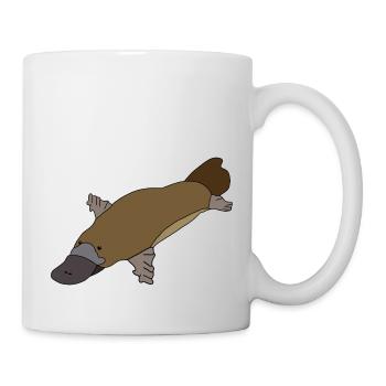 Schnabeltier - Tasse - Weiß - Rechts