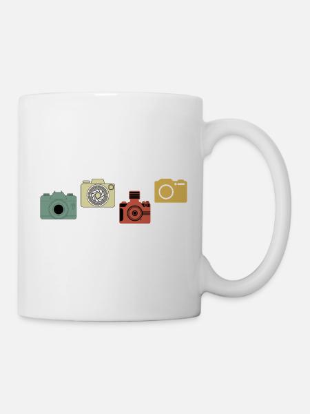 Vintage Retro Camera - Mug - white