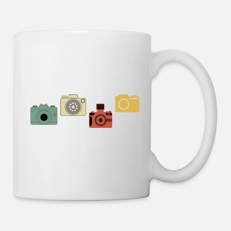 Vintage Retro Camera - Mug - white
