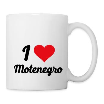 I Love Montenegro - Tasse - Weiß - Rechts