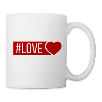 Liebe Herz - Tasse - Weiß - Rechts