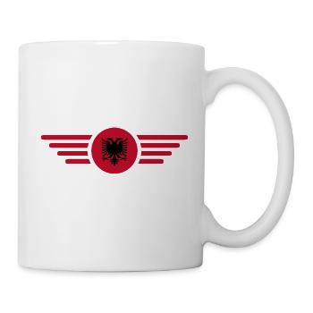 Albania Style Design T-Shirt - Mug - white - Right
