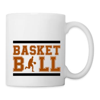 basketball - Tasse - Weiß - Rechts