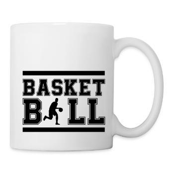 basket-ball - Mug blanc - blanc - Droite