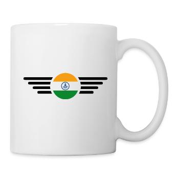 Indien Stil Design T-Shirt - Tasse - Weiß - Rechts