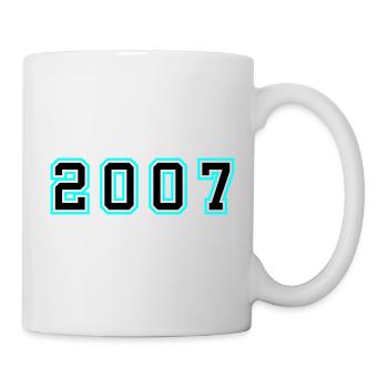 2007 Jahr Geburtstag - Tasse - Weiß - Rechts