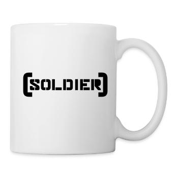 Stamp Soldier Logo War General Freedom Fighter - Mug - white - Right