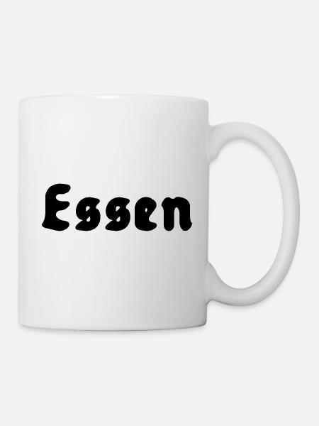 Essen - Tasse - Weiß