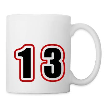 13 Number College - Mug - white - Right